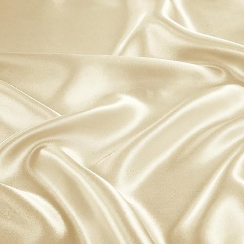 Miniatura 6 de TREELY Juego de sábanas de satén de 6 piezas de tamaño Queen con bolsillo profundo, sábana bajera de satén, sábana encimera, 4 fundas de almohada de