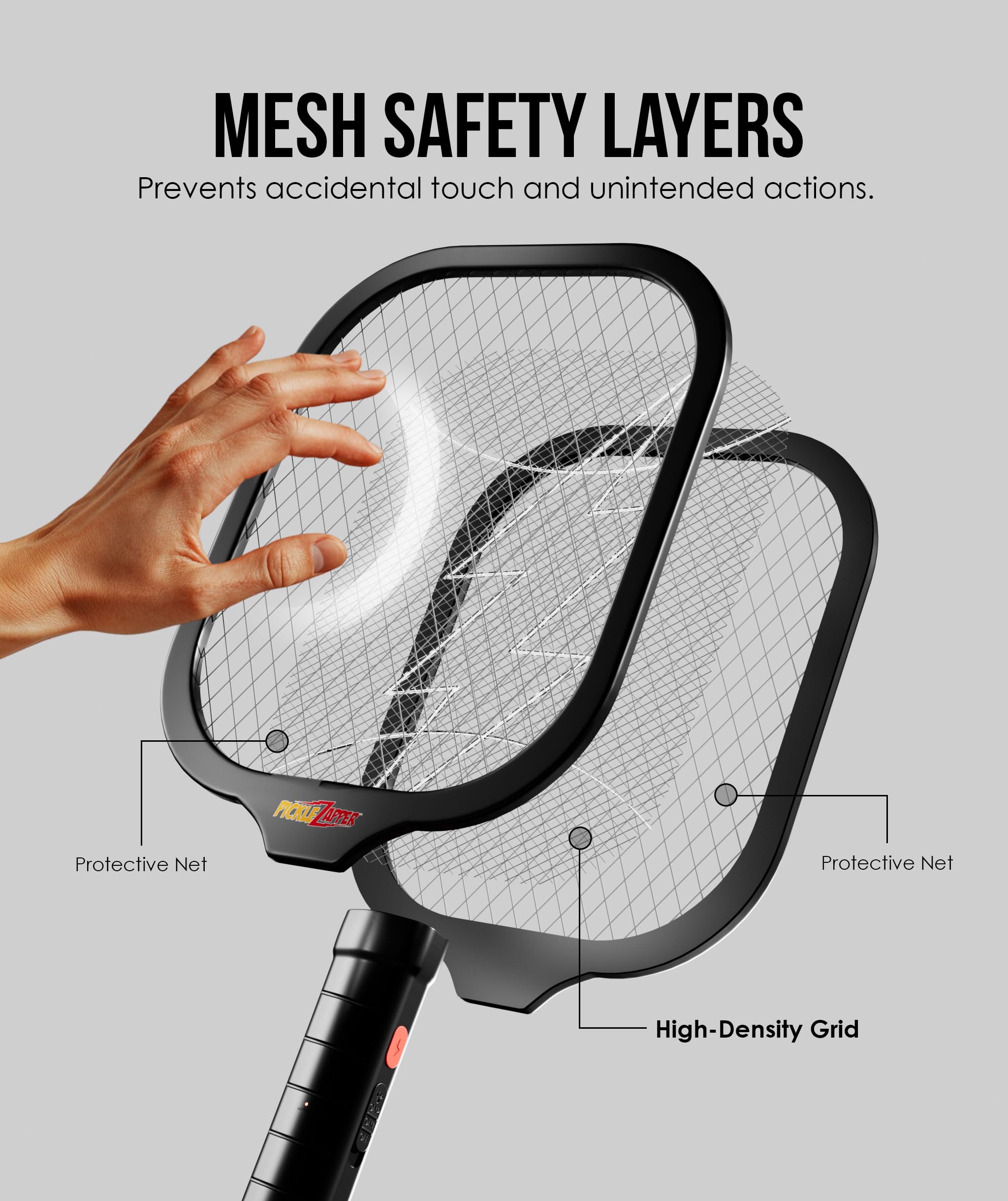 Racchetta elettrica per mosche, per interni ed esterni, racchetta per insetti volanti, zapper per insetti volanti, racchetta per interni ed esterni, racchetta portatile per insetti (alimentata a