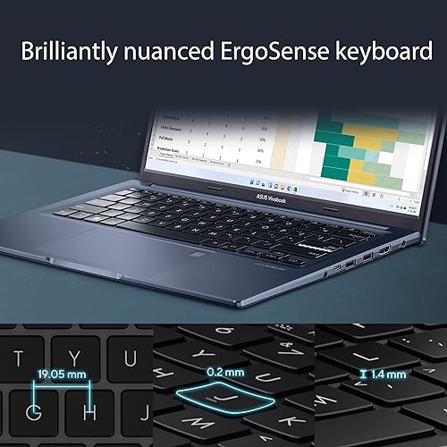 Miniatura 6 de ASUS VivoBook 16X portátil, 16" WUXGA (1920 x 1200) pantalla 1610, CPU AMD Ryzen 5 5600H, gráficos AMD Radeon Vega 7, 8GB RAM, SSD de 512GB, sensor