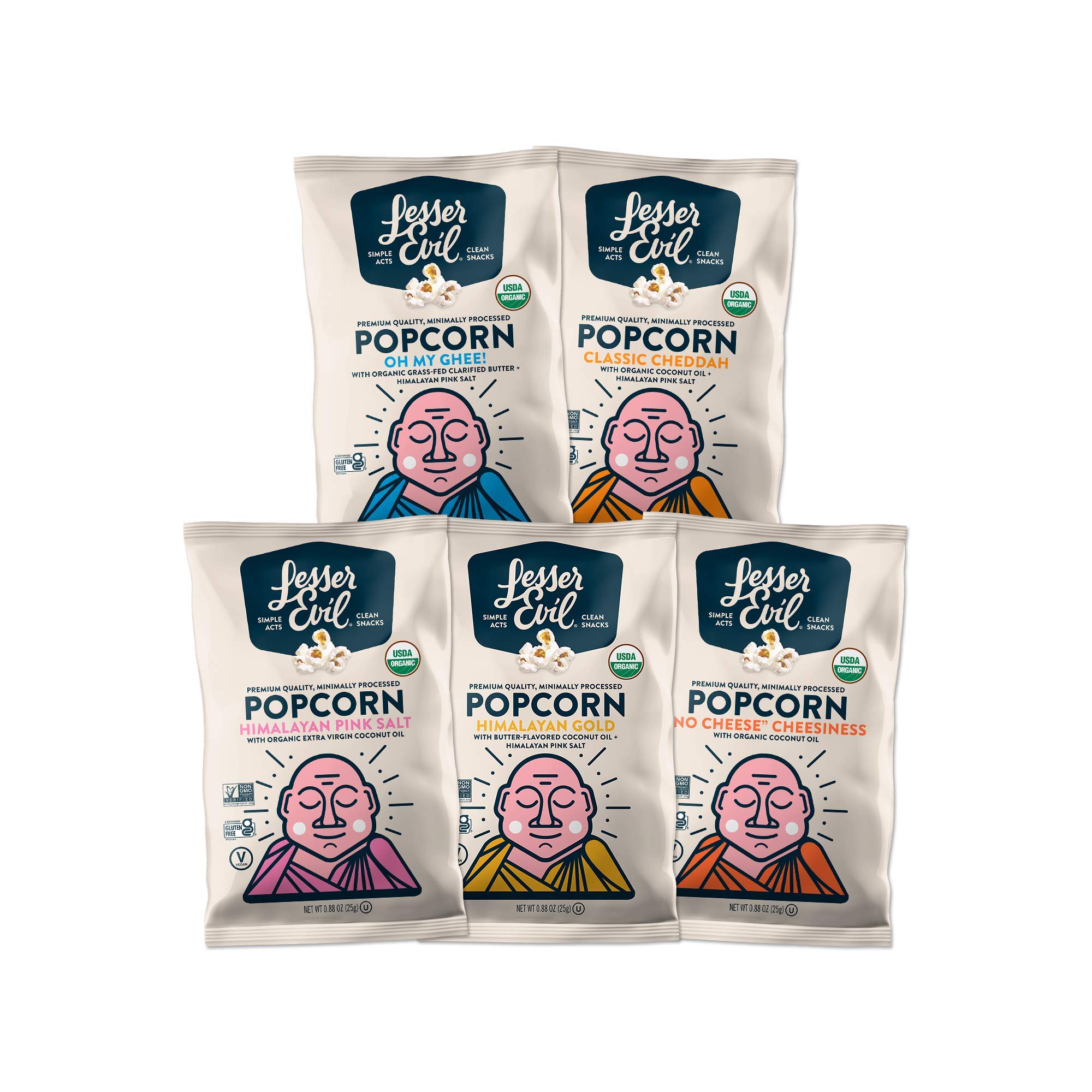 Buy LesserEvil Himalayan Pink Salt Organic Popcorn, No Artificial