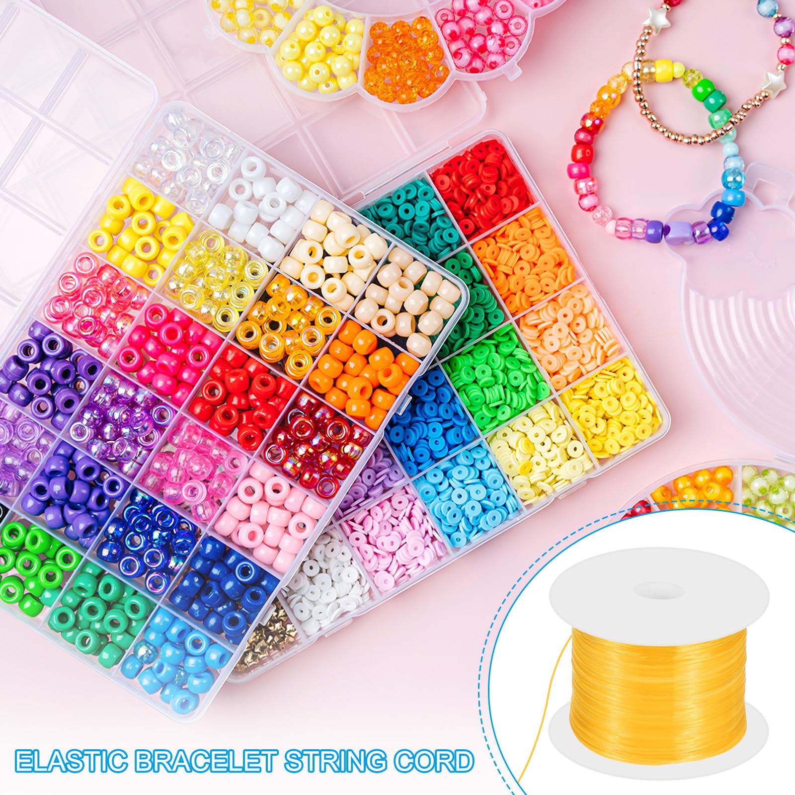 PATIKIL 11Yard/10m Flat Stretchy Bracelet String - Image 4