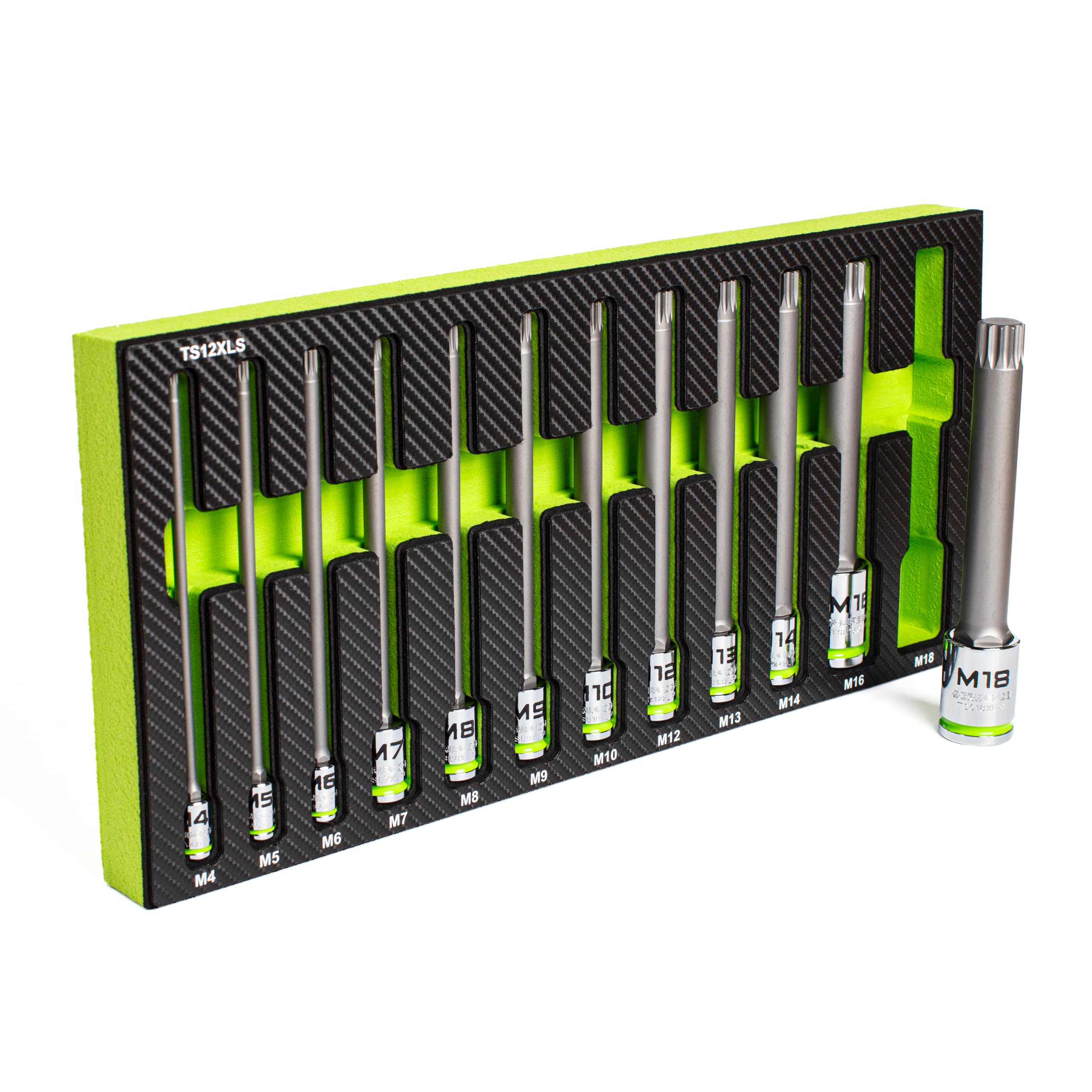 GRIPEDGE BHBS6LS 6pce 3/8 Drive Long SAE Ball Hex Driver Set GRIPEDGE BHBS6LS 6pce 3/8 Drive Long SAE Ball Hex Driver Set