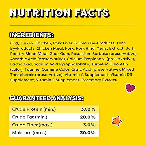 Vista 35 de Temptations Meaty MixUps - Golosinas para gatos con pollo y pavo, bolsa de 4.12 onzas