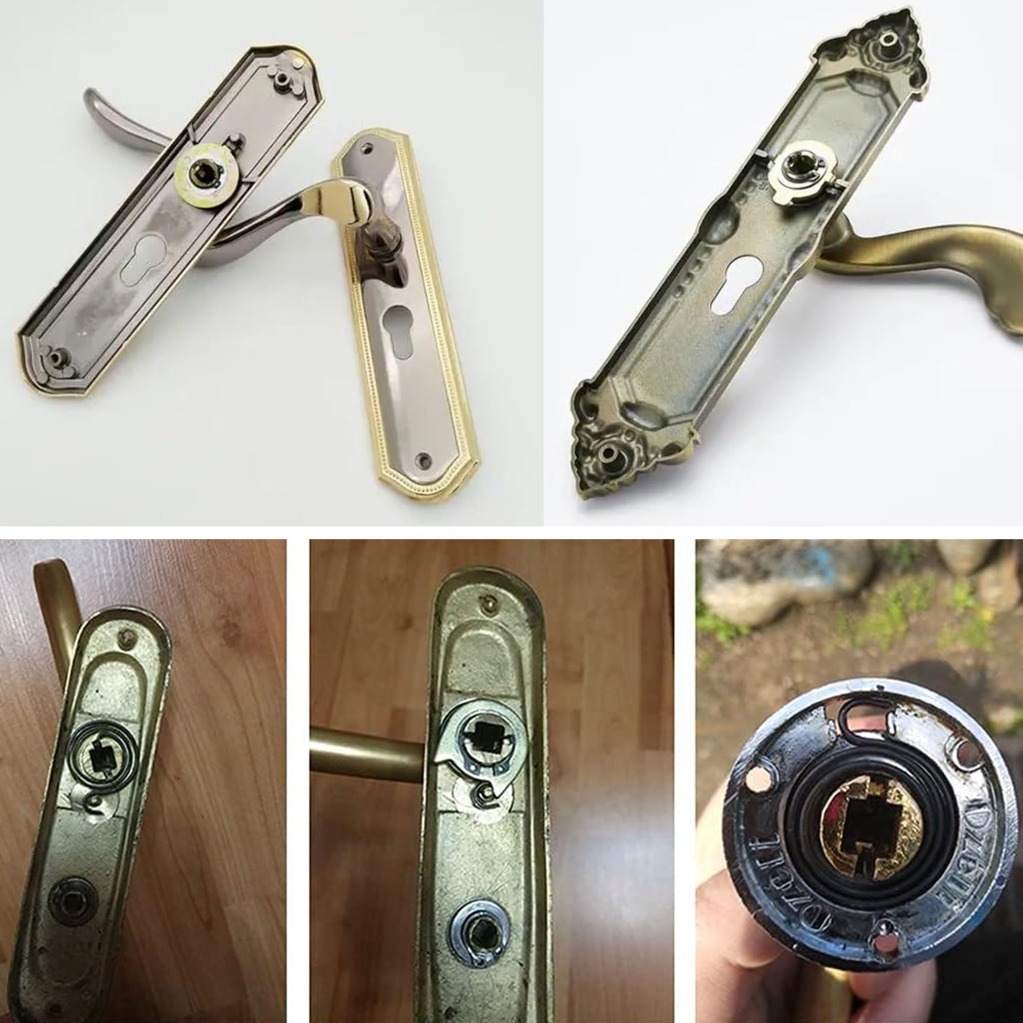 NIYATA 10 sztuk sprężyn do klamek 1,9 obrotów wewnętrzna szpula uchwytu o szerokości 2,9 mm do wymiany części uchwytów i zamków