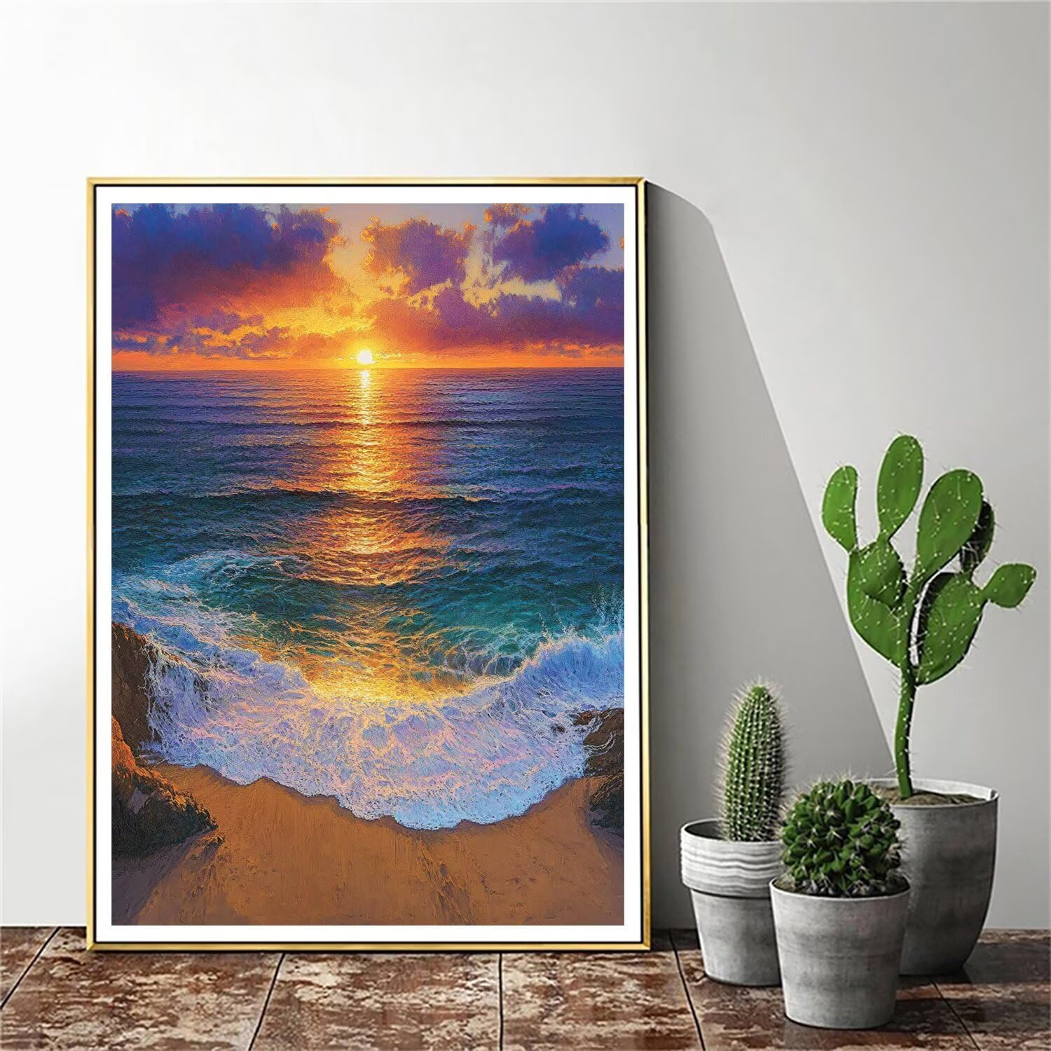 Pintar por Numeros Adultos pintar por numeros niños manualidades niños 10 años, DIY Pintar por Números de Pincel y Pintura acrílica Decoraciones para el Hogar Manualidades, sin Marco 60x80cm C-52
