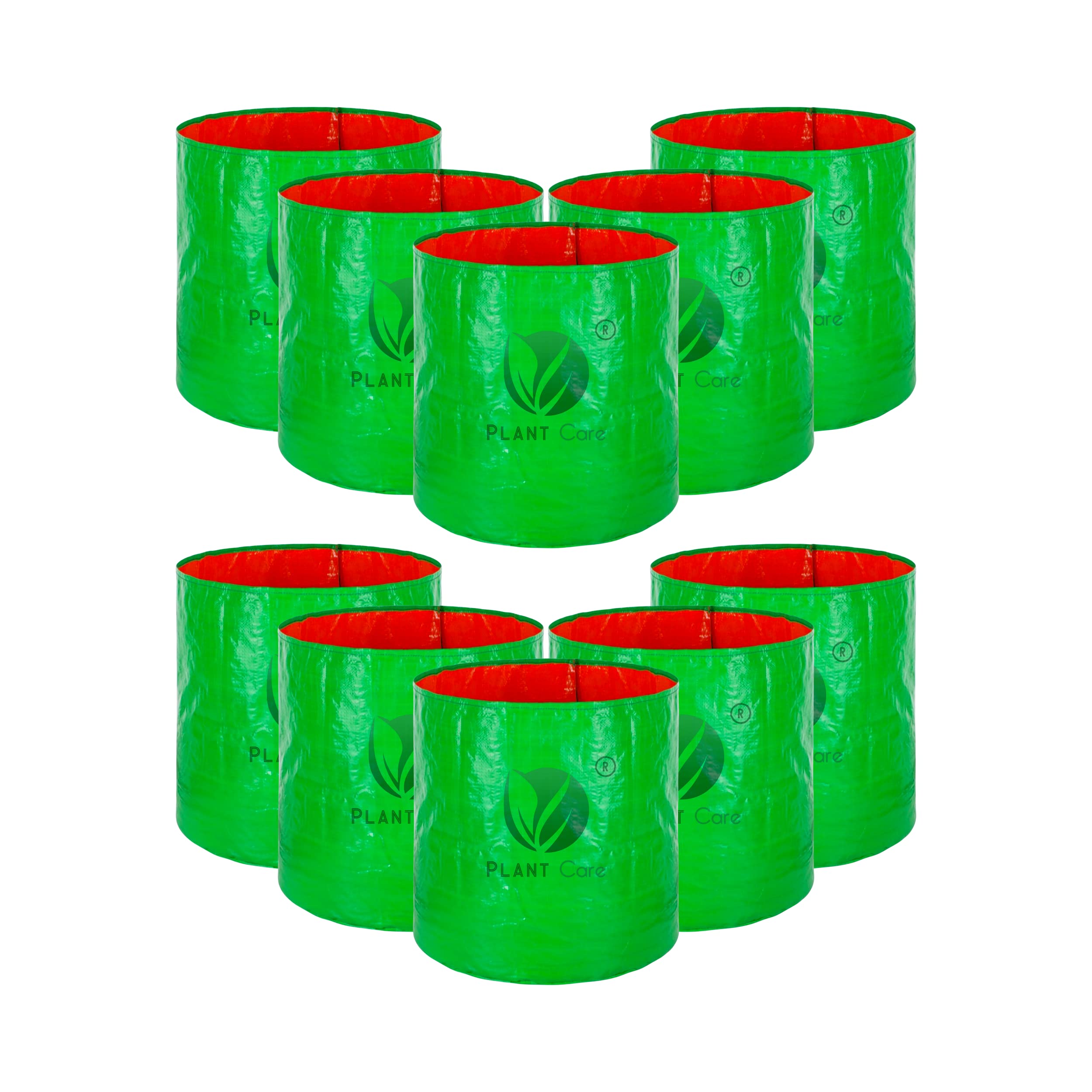 PLANT CARE Hdpe Gardening Grow Bag, Nursery Cover Green Bags, Indoor & Outdoor Grow Containers For Vegetables Fruits Flowers.-Pack Of 10 (18 In X 18 In, 22.9 Cm) (B0B2LW96JZ) Amazon Price History, Amazon Price Tracker