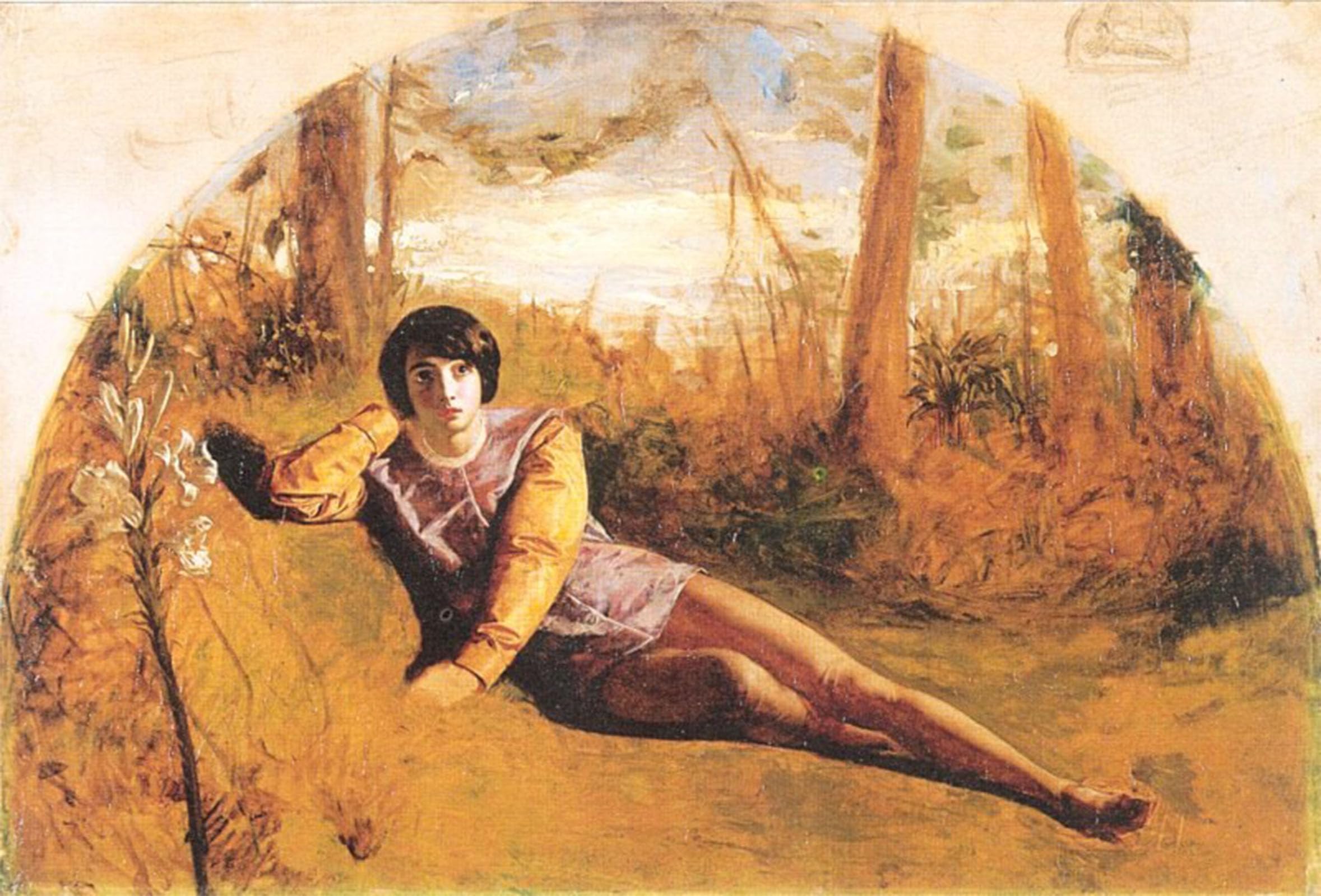 SERENDIPITP Vintage Picture Print on Canvas Wall Art Poster the Young Poet by Arthur Artwork Print Poster for Wall Decor 60x90cm