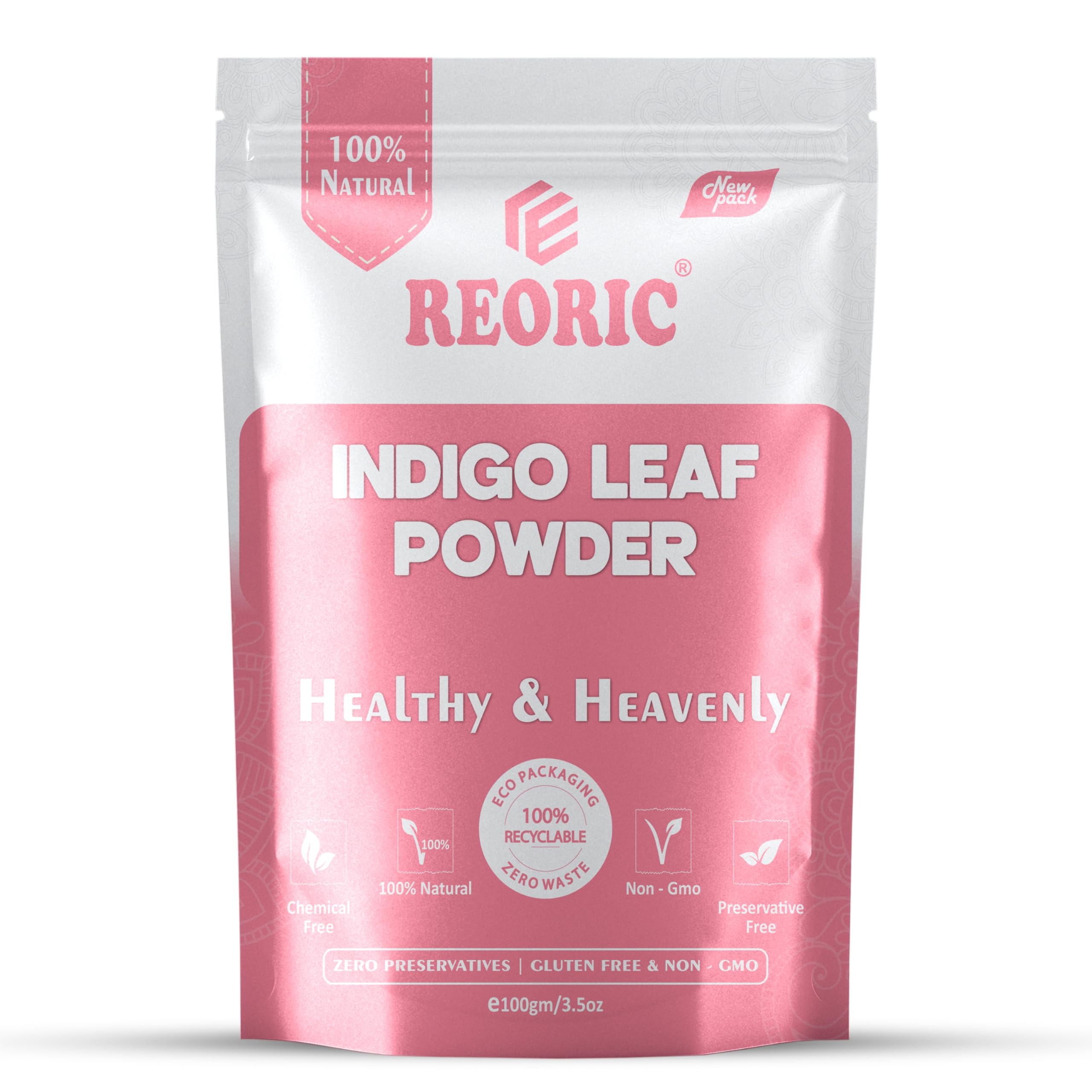 Indigo Leaf Powder for Hair Care (100g) - Fine Microfine Botanical Powder for Mixing with Henna | Chemical Free Natural Hair Color Blend-picture-32