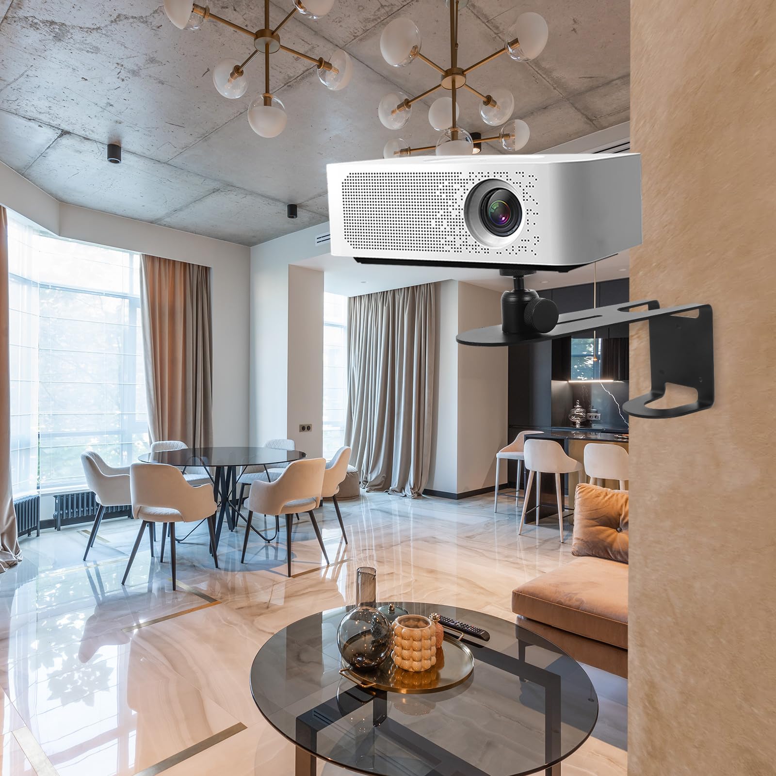 Wandhalterung und Stahl Installation Kaltgewalztem mit Einfacher Verstellbare Kleiner aus Elegantem Design für Projektor für Vielseitige Projektoraufhängung