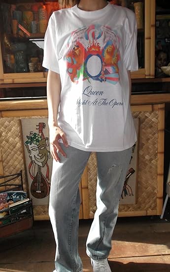 クイーン！オペラ座の夜幻のプロモＴシャツ1976年製今だけSALE❣️ クイーン！オペラ座の夜幻のプロモTシャツ1976年製今だけSALE