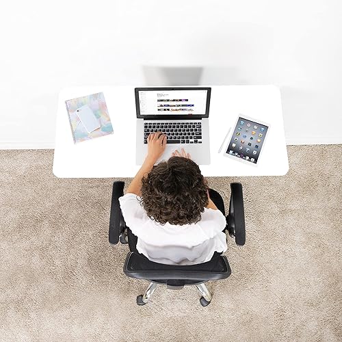 Miniatura 6 de VIVO Banco de trabajo plegable montado en la pared de 43 pulgadas, estante plegable para estación de trabajo con soportes de acero ajustables,