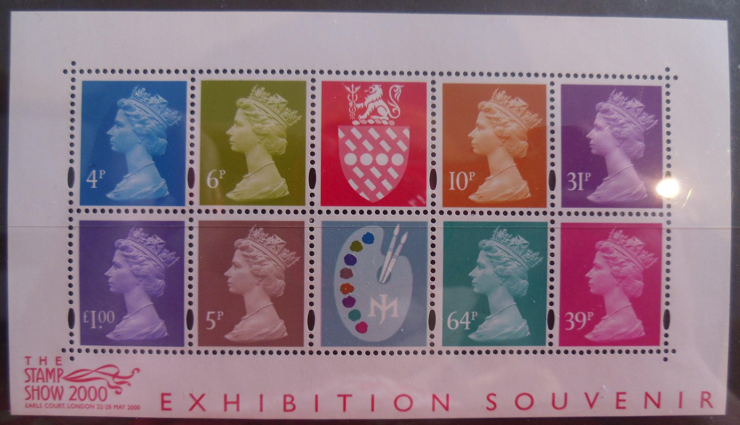 2000 The Stamp Show Exhibition Souvenir Mint Miniature Sheet.