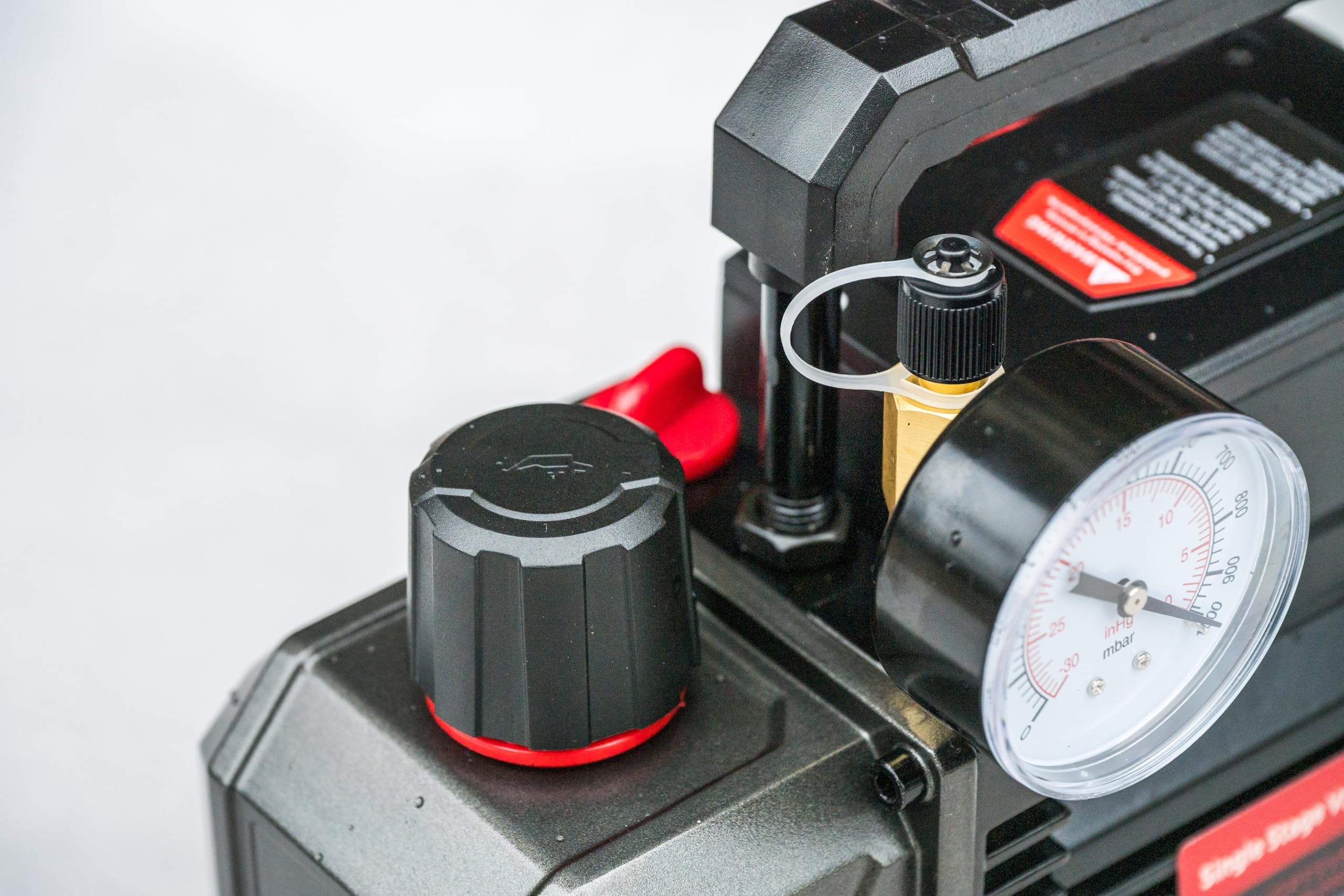 Pompa per vuoto 2 CFM 1/4 HP 56 L/min Pompa per vuoto con manometro HVAC AC R32