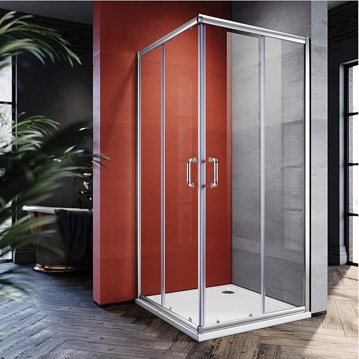 Buy ELEGANT Corner Shower Enclosure Sliding Door 34'' D x 34'' W x 72