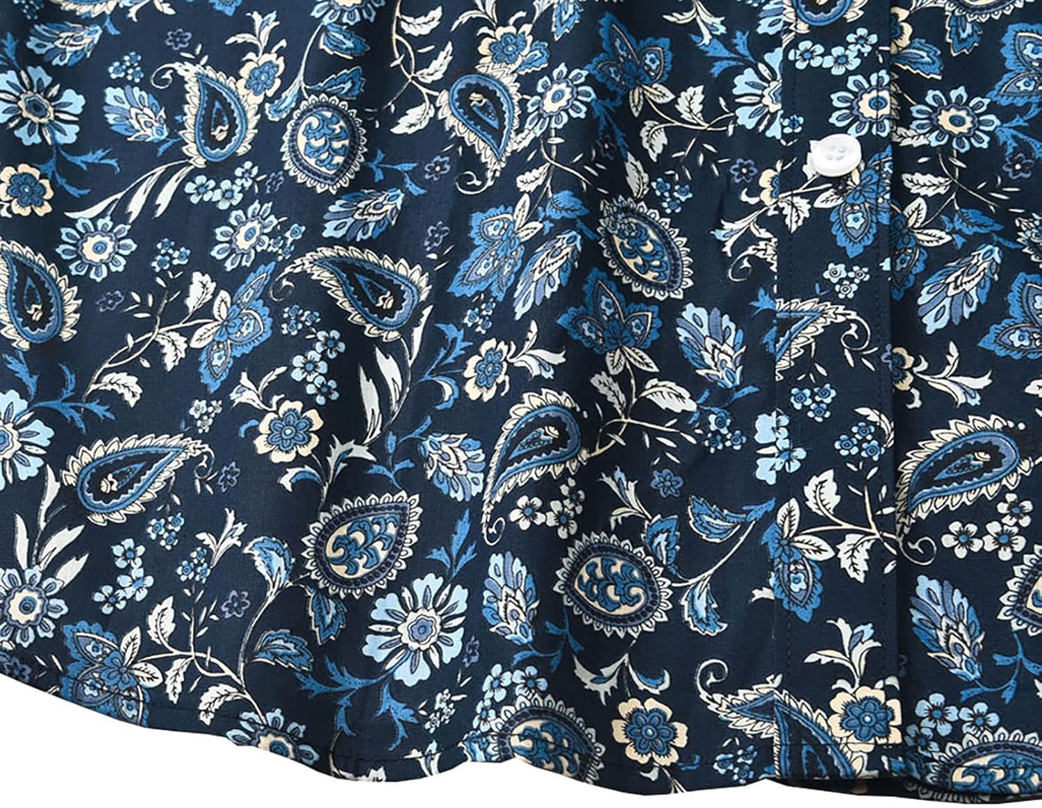 Womens Tops Casual Long Sleeve Button Up Hawaiian Shirts Elegant Work Blouses - Image 6