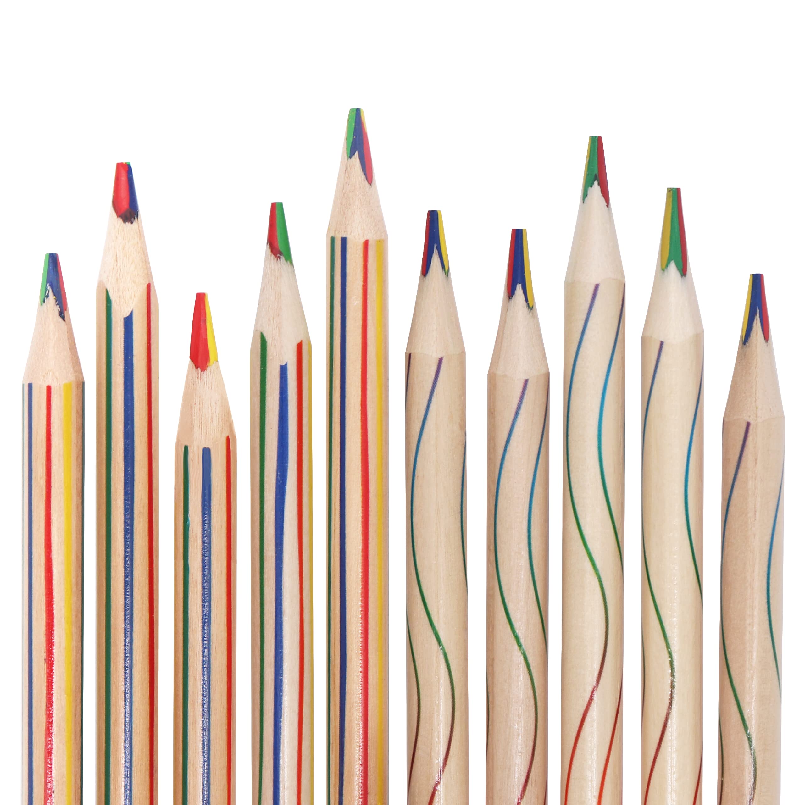 Buy Showvigor Rainbow Colored Pencils, 10pcs Wooden Pencils For Kids, 4