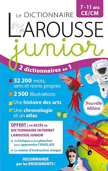 Le Dictionnaire Larousse Junior 7-11 Ans Ce-Cm