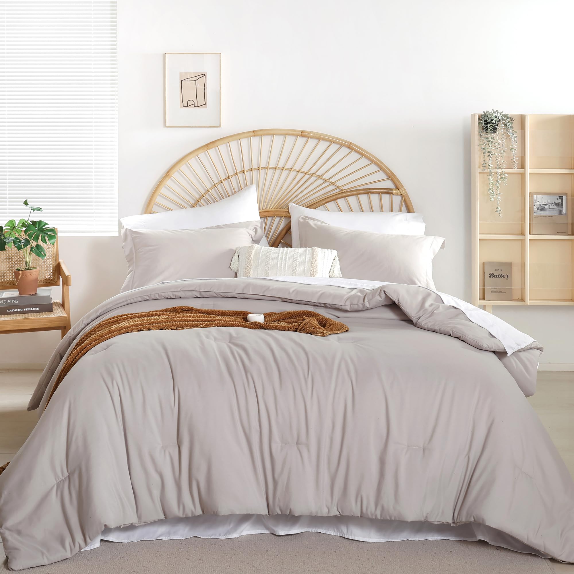 weigelia Twin Comforter Set with Sheets - 5 Pieces Bed in a Bag Twin