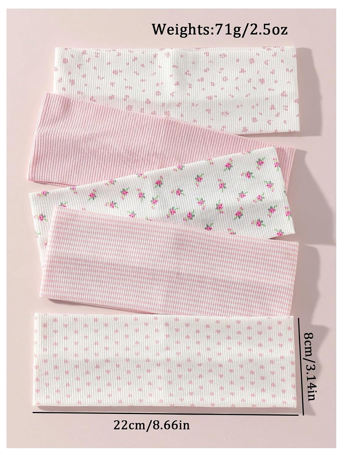 MakeMeChic Women's Zebra Polka Dots Headband Striped Floral Cute Hairbands image 5