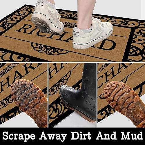 Miniatura 6 de Tapete de bienvenida personalizado para entrada al aire libre  Tapete personalizado para puerta delantera entrada al aire libre  Tapetes decorativos