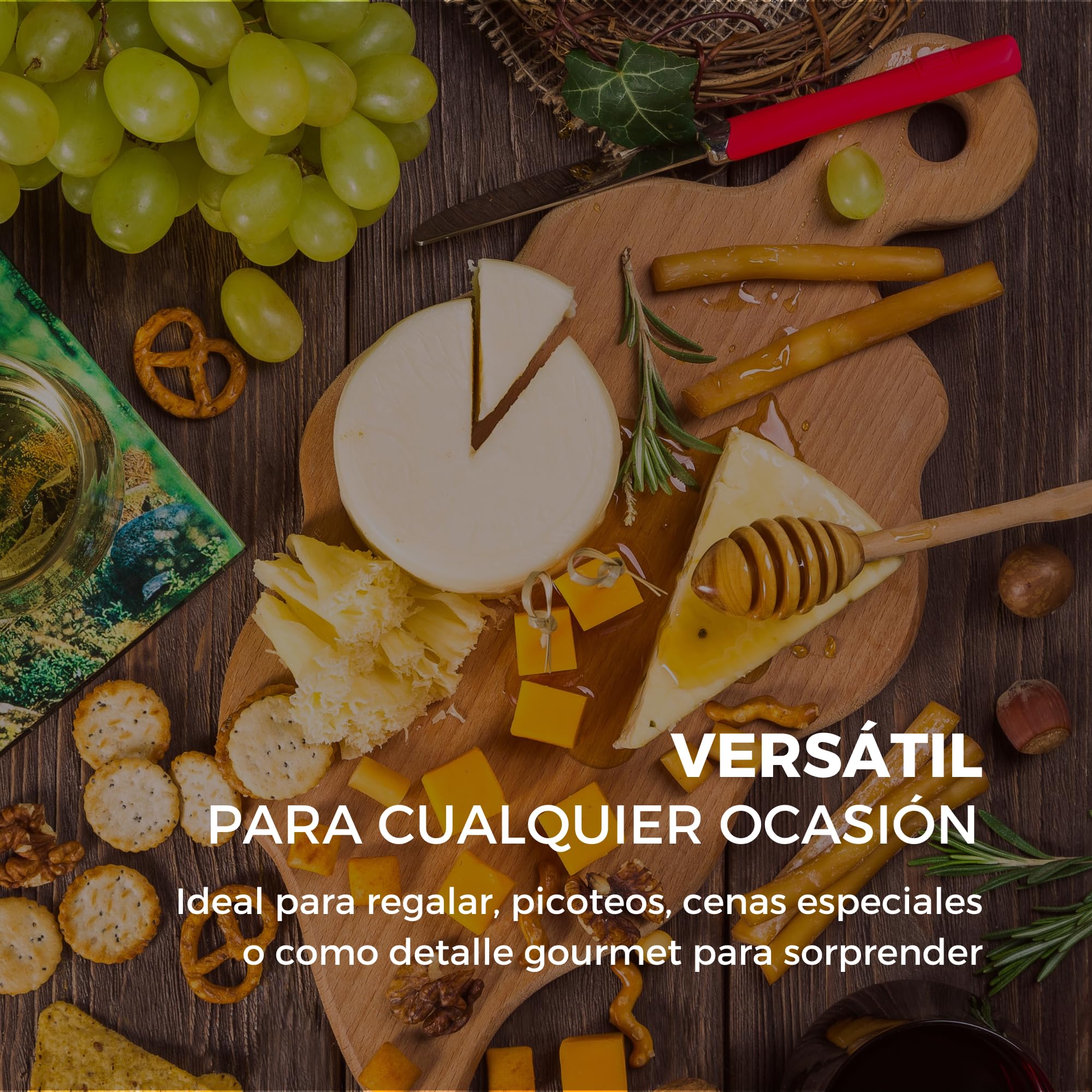 Box S Extremeño La Chinata – Selección Gourmet con Aceite de Oliva Virgen Extra, Embutidos y Mermelada – Regalo Típico de Extremadura para Degustaciones y Picoteos