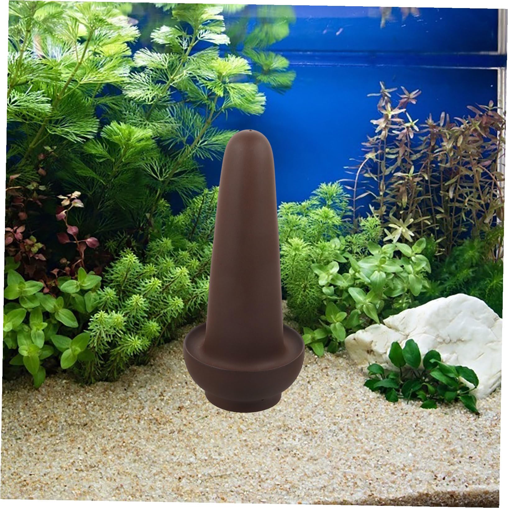 Fischlaichkegel Brutkasten aus Rotem Steinzeug Braun für Aquarium