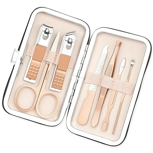 Juego de cortaúñas para el día de la madre, herramientas de manicura, suministros de pedicura, cortaúñas para mujeres, kit de manicura para uñas,