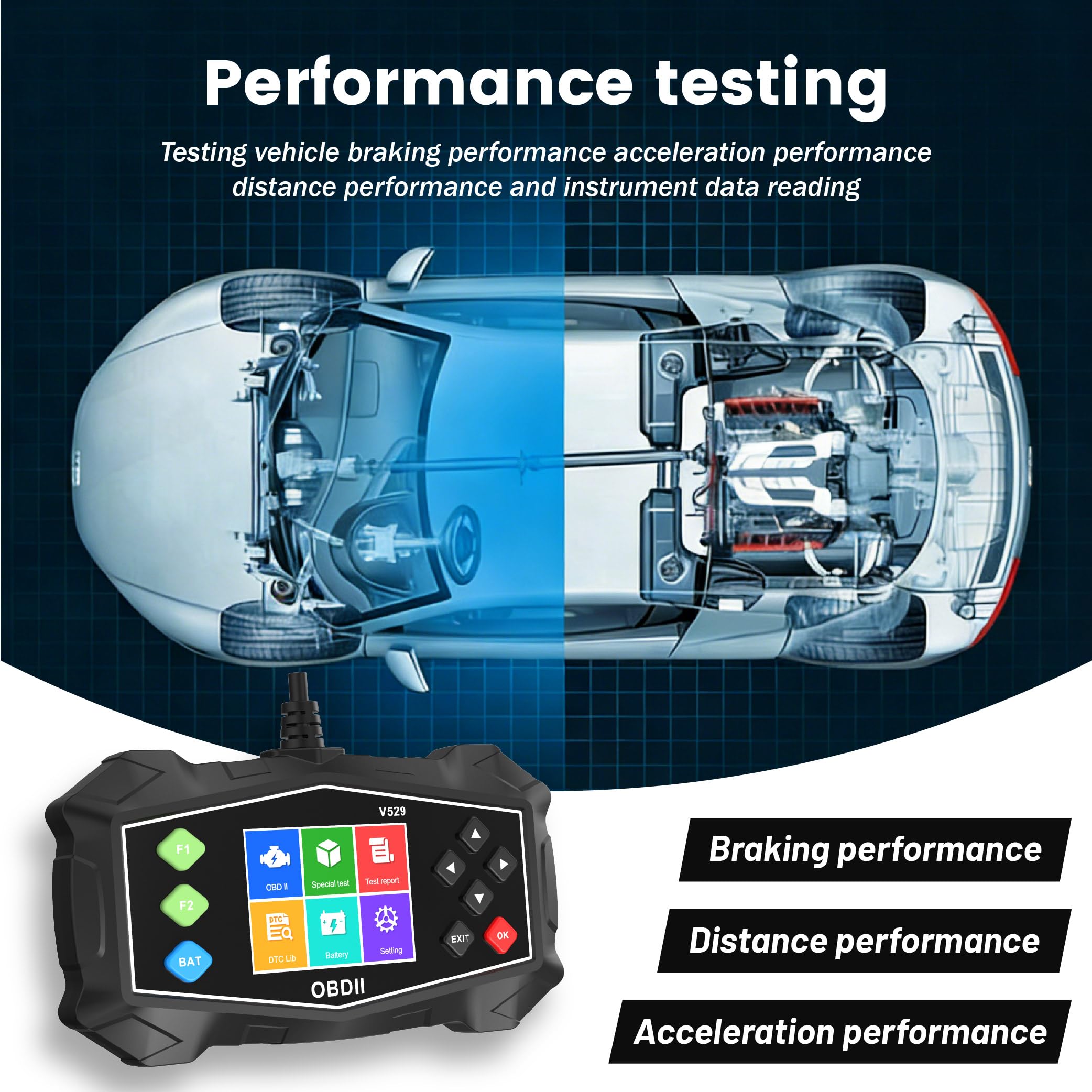 OBD Diagnosi Auto per Fiat Panda Punto Ulysse Brava Barchetta, Multimarca Strumento,Cancella e diagnostica i Codici di Errore OBD2 Senza riprogrammarli