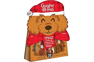 Good 'n' Fun Triple Flavor Christmas Stocking for Dogs with Treats