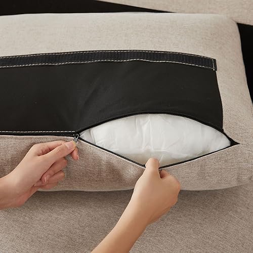 Miniatura 6 de Sofá modular convertible de 101 pulgadas, sofá en forma de U, sofá de 4 plazas con otomana de almacenamiento, cómodos sofás seccionales de tela de