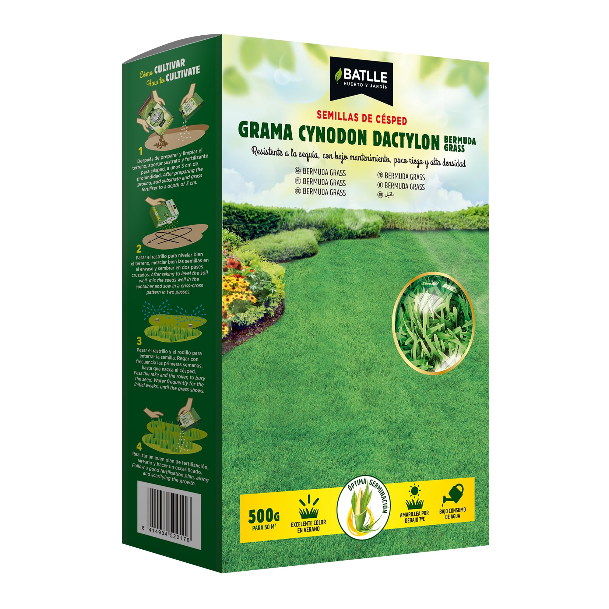 Semillas Batlle, Cynodon Dactylon Grama Fina 500g