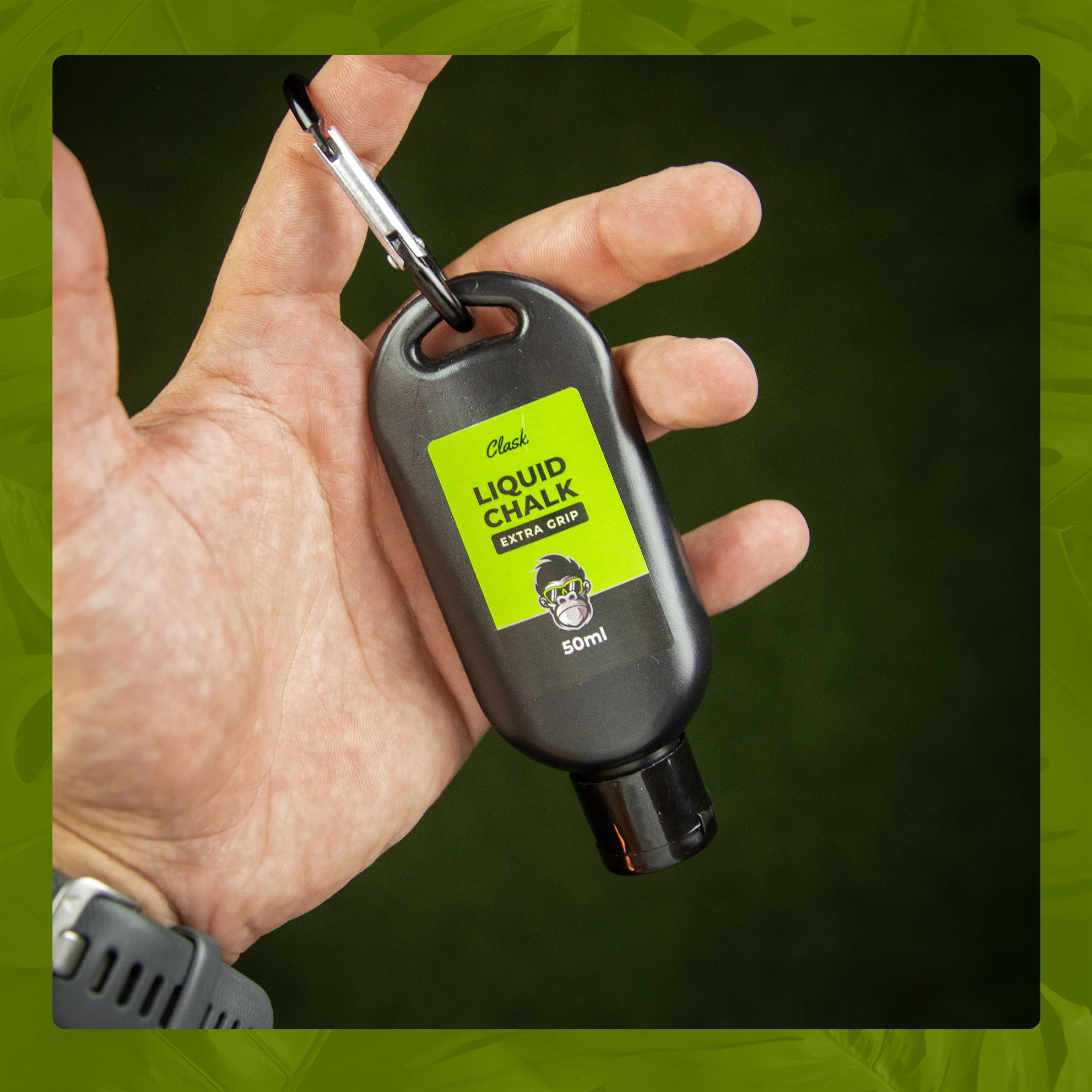 Clask Kit Magnesio líquido para un Agarre de Gorila | Reduce la sudoración de Las Manos y Mejora el Agarre con magnesio liquido para Manos. Ideal para Escalada, Crossfit y Padel.