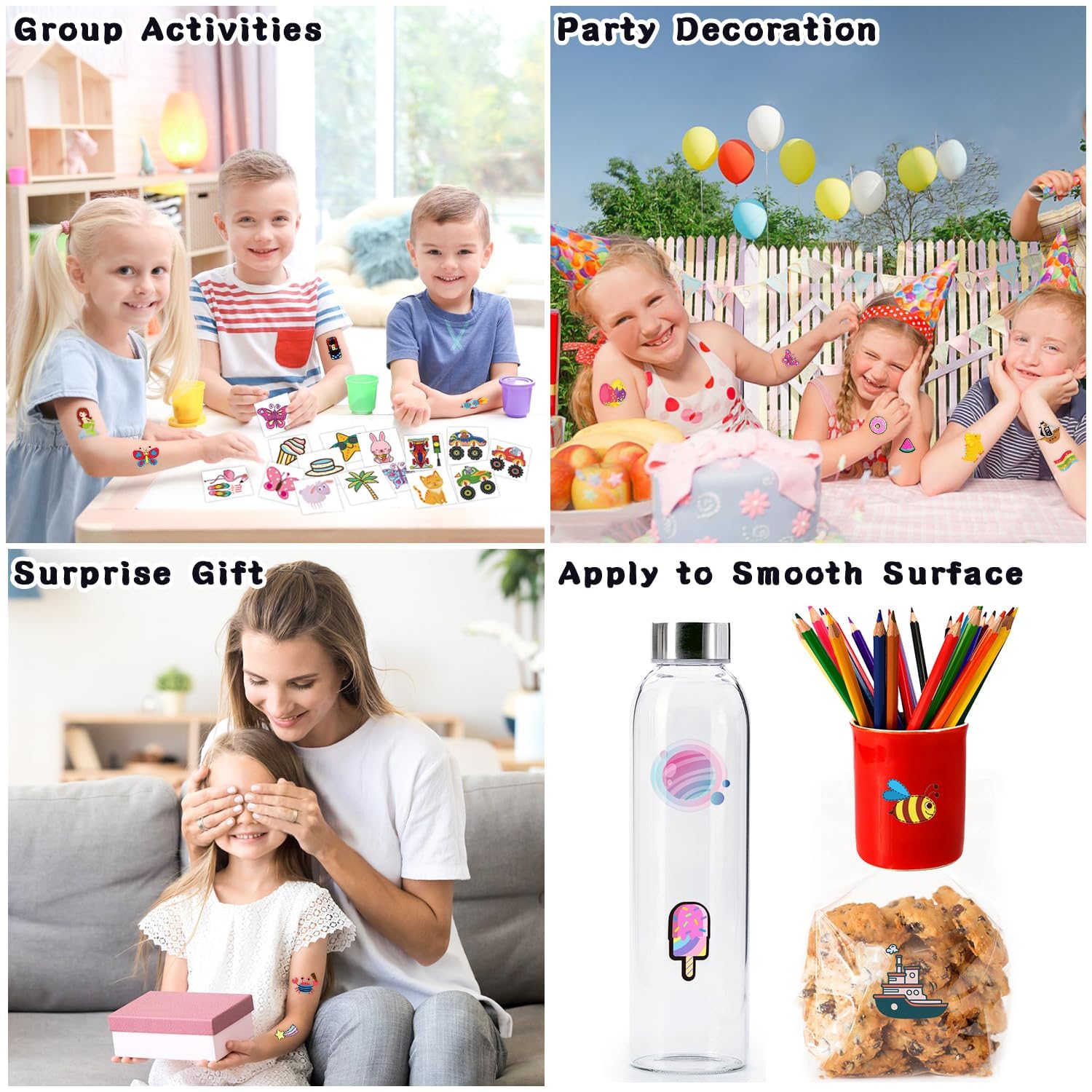 Kids Temporary Tattoos - Party Supplies -6