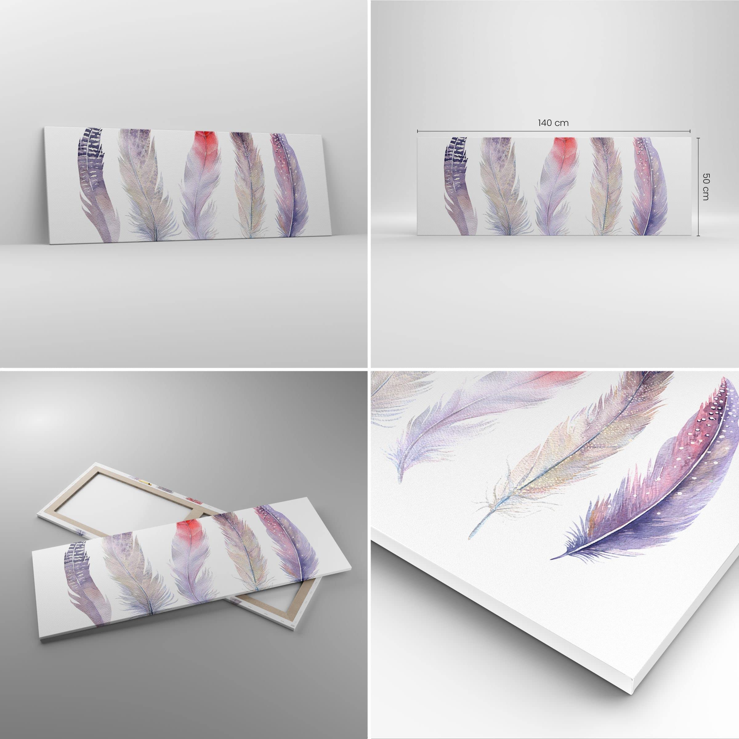 Lienzos Decorativos 160x50cm Cuadro Sobre Lienzo Moderno Pájaro