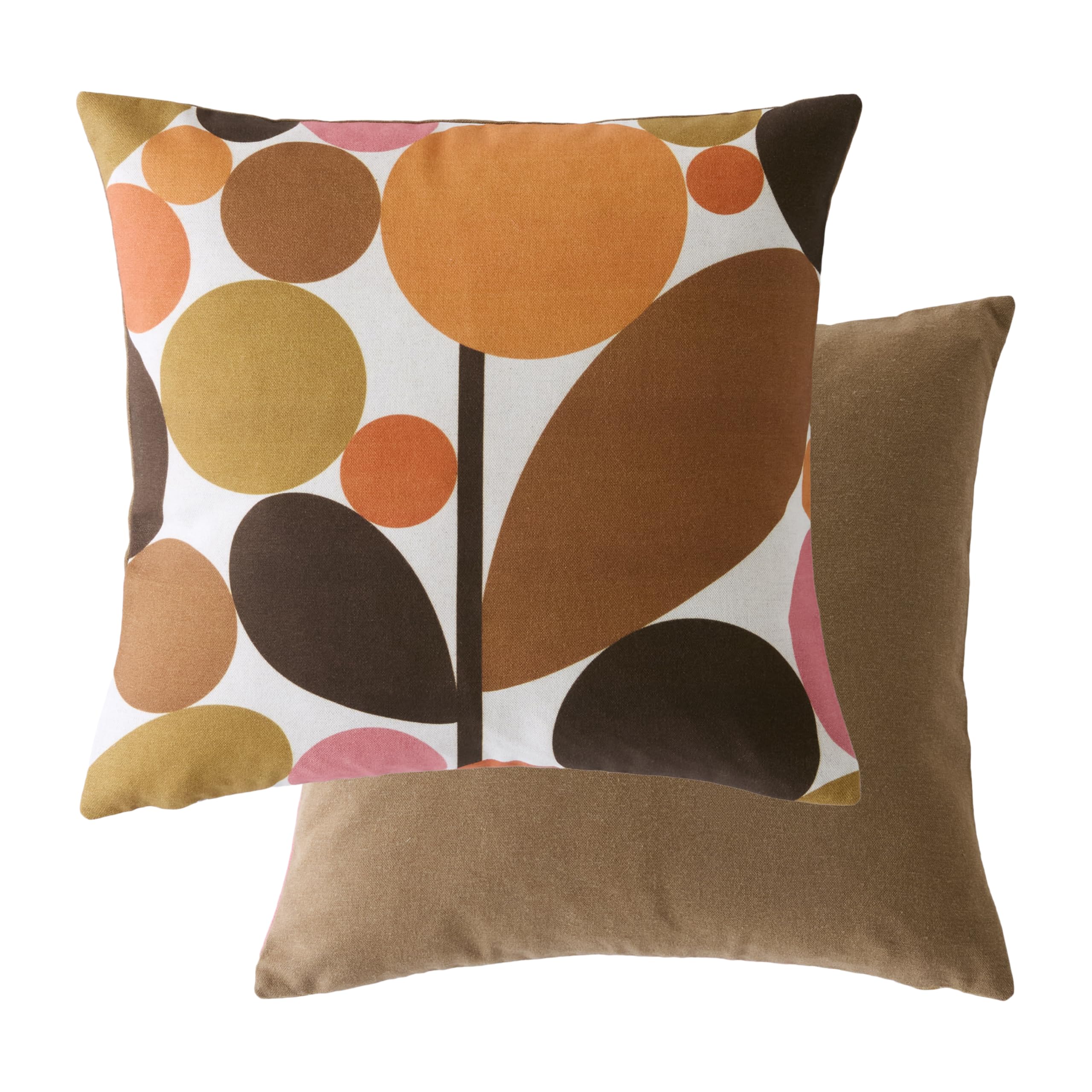 Orla Kiely Siena Bubble Flower Microfibre Filled Cushion – Sienna (45Cm X 45Cm)