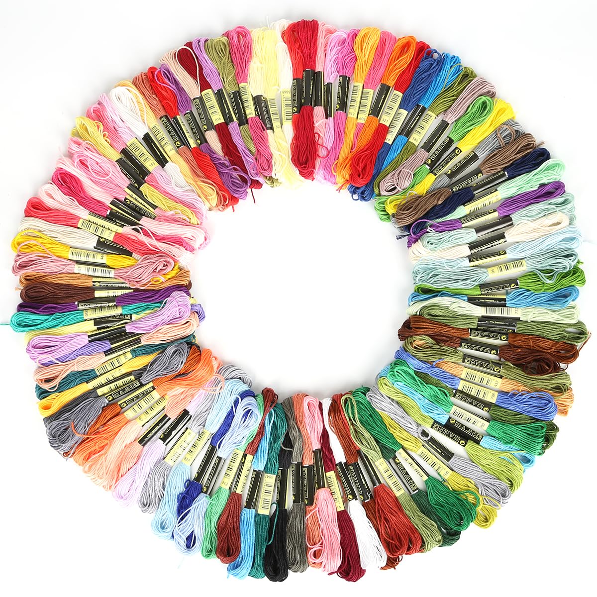 24/36/50/100/200 Stück Kreuzstichfäden Baumwolle Stickgarn Floss Nähstränge Kit Nähwerkzeuge Handwerk | 200pcs