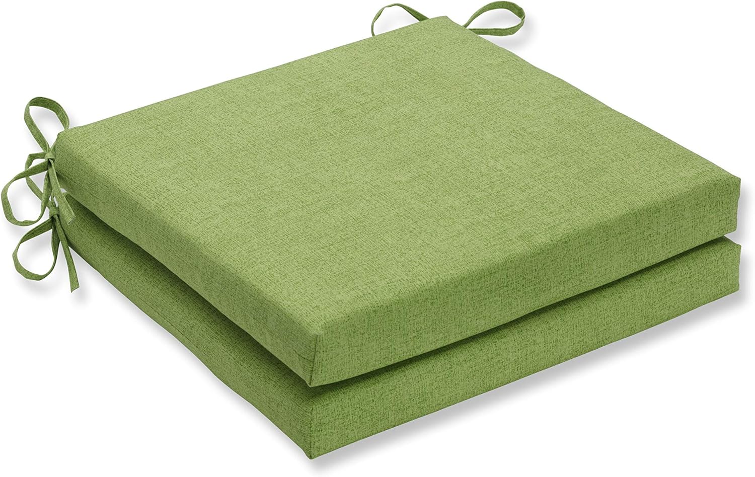 Pillow Perfect Pompeii Solid Indoor/Outdoor Patio Seat Cushions Plush Fiber Fill, Weather and Fade Resistant, Square Corner - 20
