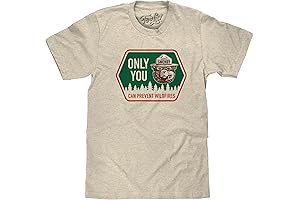 Smokey Bear "Only You Can Prevent Forest Fires" Tri-Blend Shirt