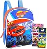 Nick Shop Blaze And The Monster Machines Mini Backpack ~ 3 Pc Bundle With 11 Blaze School Bag For Boys, Toddlers, Kids With Race Car Stickers And More Blaze School Supplies