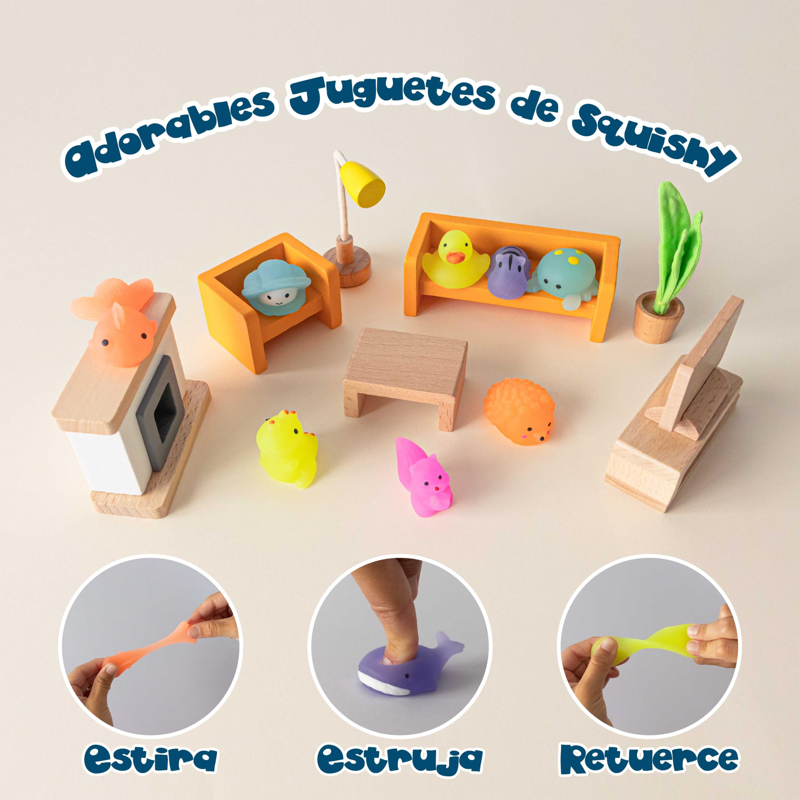 BONNYCO Squishy Regalos Cumpleaños Niños Colegio Pack 40. Detalles Cumpleaños Niños con Brillo en la Oscuridad, Relleno Piñata Fiesta Infantil. Regalitos Invitados, Regalos Alumnos Primaria — view 8