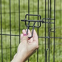 Vista 5 de Hogares para mascotas de Midwest, corral de ejercicio de metal plegable / corral para mascotas, 8 paneles cada uno