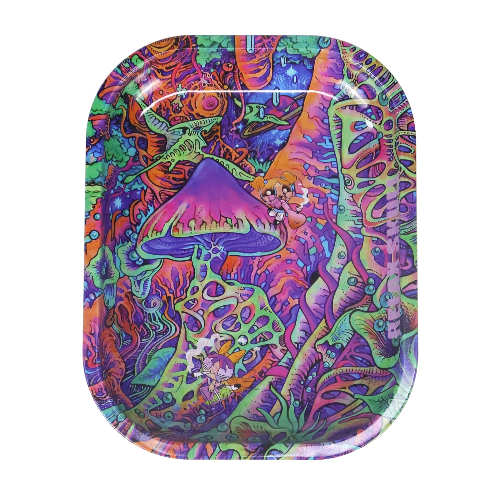 Tray - Multipurpose Metal Tray for Home Décor, Storage – Practical Small Metal Tray-Mushroom