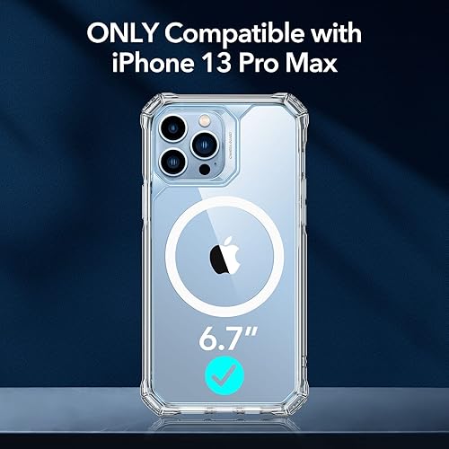 Miniatura 2 de ESR Air Armor 360 - Funda compatible con iPhone 13 Pro Max, compatible con MagSafe, protección contra caídas de cuerpo completo de grado militar,