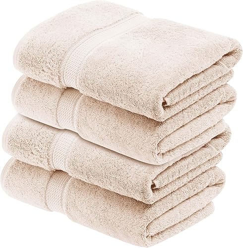 Vista 968 de SUPERIOR - Juego de toallas de algodón egipcio de 28.22 oz/m², incluye 2 toallas de baño, 2 toallas de mano, 2 toallas para la cara, artículos