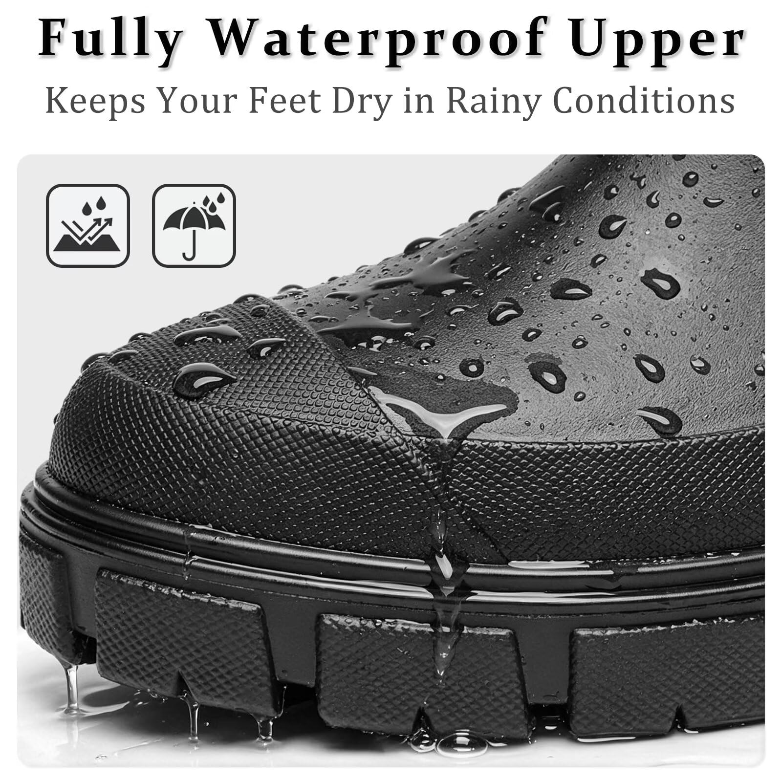 Botas de Agua Mujer Impermeable Zapatos de Lluvia