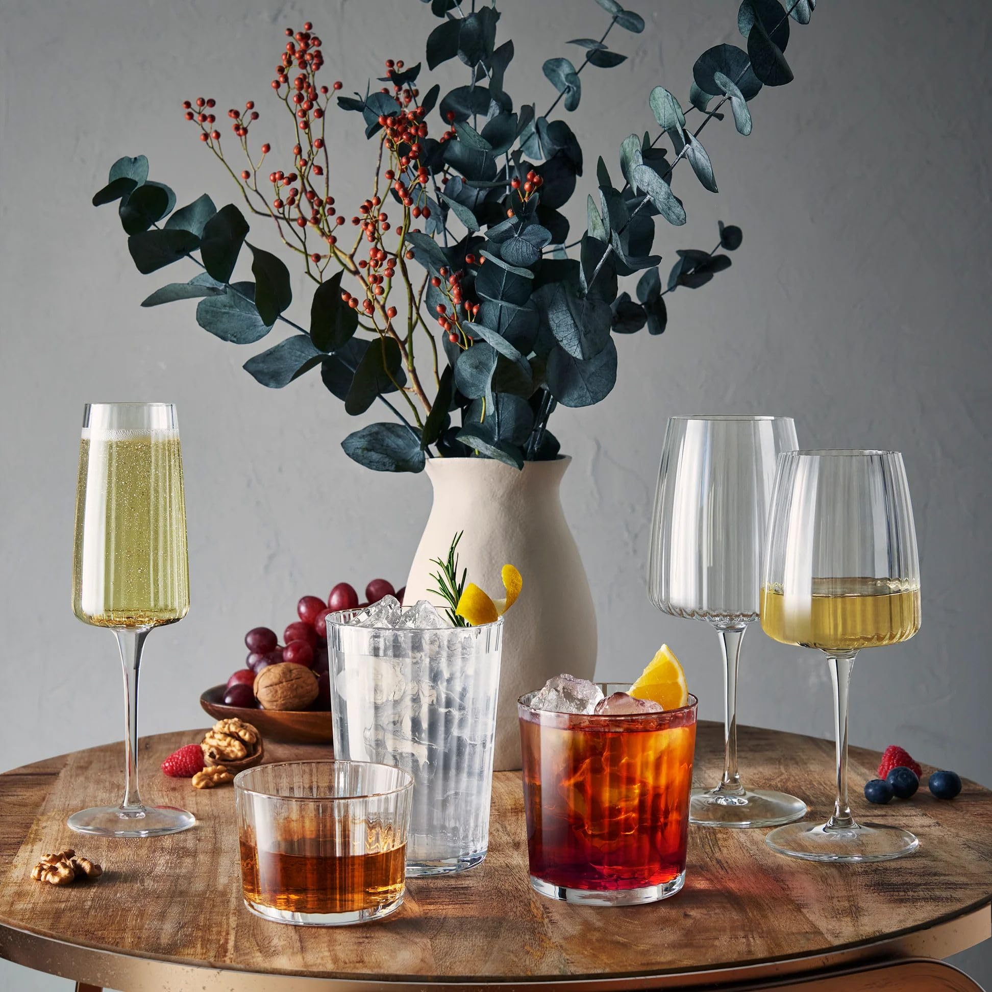 Bormioli Rocco Exclusiva Merlot - Copas de vino tinto de 510.3 g fabricadas con vidrio brillante estrella con tecnología Secure Edge y tratamiento XLT para mayor durabilidad, fabricadas en Italia,