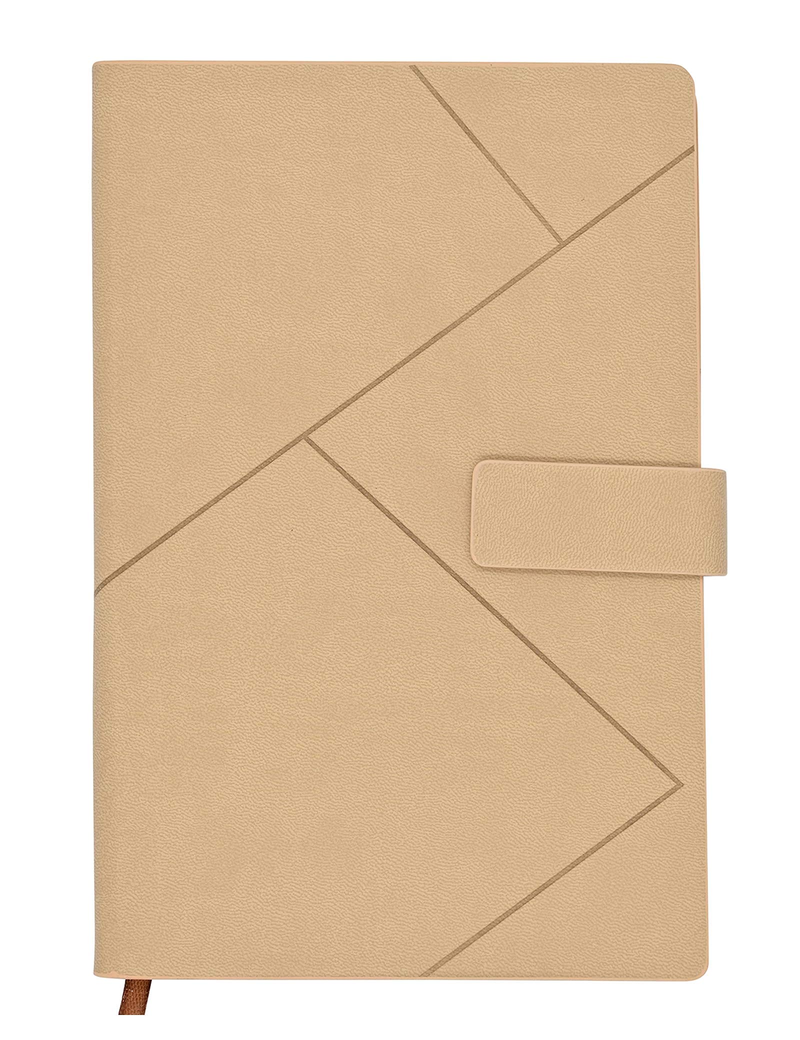 Excefore A5 Journal Notebook PU Leather Hardcover Diary Lined with Pocket & Pen Holder, Classic Square Magnetic Buckle, Journal Notebook Gift for Women Girls