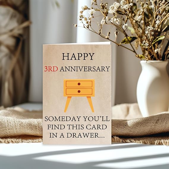 Happy 3rd Anniversary Card