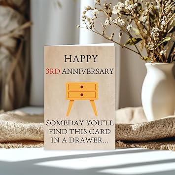 Happy 3rd Anniversary Card