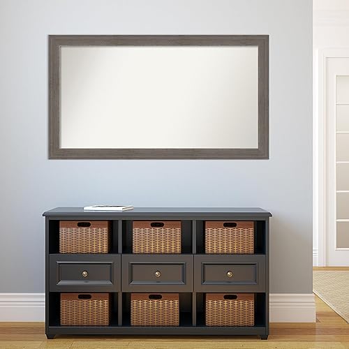 Miniatura 5 de Amanti Art Espejo personalizado, espejo de baño gris marrón, espejo de pared o espejo de tocador de baño sobre el fregadero (28.75 x 50.75